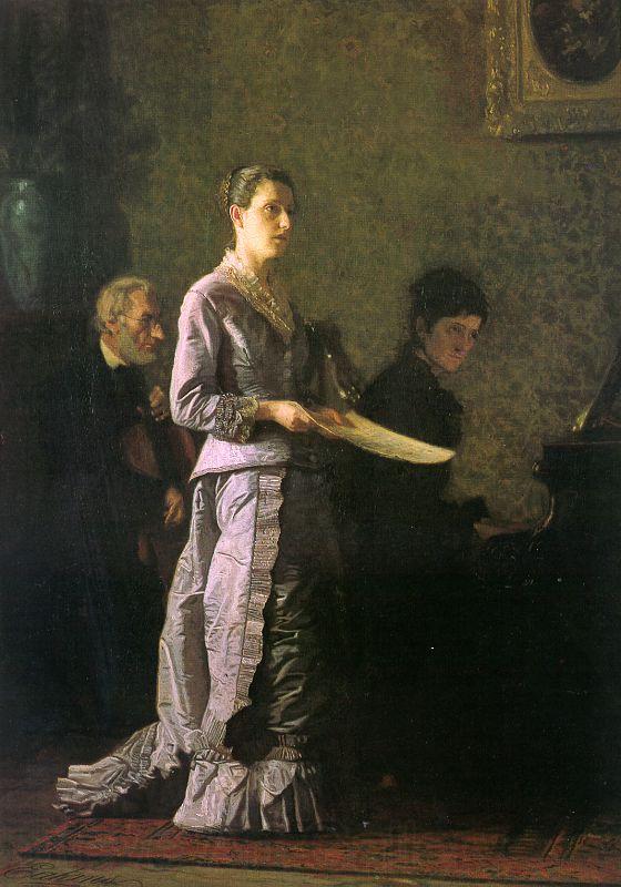 Thomas Eakins The Pathetic Song Norge oil painting art